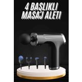 ASTRALTECH Şarjlı Masaj Tabancası 4 Başlıklı Mini Masaj Tabancası ve Masaj Aleti