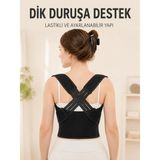 Astraltech Sırt Destek Korsesi Dik Duruş Için Ayarlanabilir Lastikli Postür ve Bel Korsesi - Standart