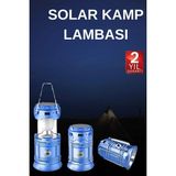 ASTRALTECH Solar Şarjlı Kamp Lambası Güneş Enerjili Kızaklı Kamp Feneri Çadır Feneri Led Işıldak