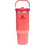 Astraltech Stanley Iceflow Flip Straw Tumbler Pipetli Termos Bardak, 0.89 Litre, Mercan (Hot Coral)