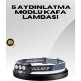 Astraltech USB Şarjlı LED Kafa Lambası 300 Lümen Güç Göstergeli