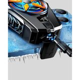 Astraltech Yarı Iletken Telefon Soğutucu Dijital Ekranlı Oyuncu Telefon Fanı - (ClearEyelets)Black-RadiantOrchid - Belirtilmemiş
