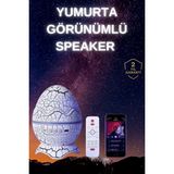 Astraltech Yumurta Şeklinde Su Dalgalı Bluetooth Speaker Lamba Renkli Şarjlı