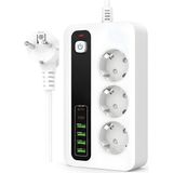 Astreon Akım Korumalı Çoklu Priz, 4 Adet USB 2 Adet Type-C Girişi, 3 Adet Priz Girişi, 3000W Termal Korumalı, 2 Metre Kablo Uzunluğu, Hızlı Şarj Destekli, Tüm Cihazlar Ile Uyumlu Çoklu Şarj Istasyonu