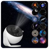 Astreon Galaksi Projeksiyon Gece Lambası, 12 Adet HD Yansıtma Diski, Gerçek Uzay Görüntüleri, Yüksek Çözünürlük, Zamanlayıcılı, Ayarlanabilir Parlaklık, Çocuklar İçin Planetaryum Galaksi Projektörü