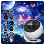 Astreon Galaksi Projeksiyon Gece Lambası, 12 Adet HD Yansıtma Diski, Gerçek Uzay Görüntüleri, Yüksek Çözünürlük, Zamanlayıcılı Kapanma, Çocuklar ve Yetişkinler İçin Planetaryum Galaksi Projektörü