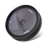 AstrHori 10 mm F8 II ultra geniş açılı balık gözü lensi manuel APS C objektif, UV filtre aynalı, Leica/Panasonic / Sigma L-Mount aynasız kameralar TL, TL2 vs. ile uyumlu (siyah)