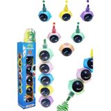 Astronot Fosforlu Kalem Yumurtlayan 1 Paket 5 Renk Astronot Figürlü İşaret Kalemi Mini 5 Li Fosforlu Kalem