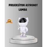 Astronot Galaksi Projeksiyon Lambası Bluetooth Bağlantılı ve Uzaktan Kontrollü - SPTROT2336-69 - Çok Renkli