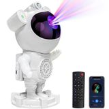 Astronot Galaksi Projektörü Gece Lambası, 8 Farklı Nebula Işık ve Ay Yansıtma Modlu Galaxy Projeksiyonu, Uzaktan Kumandalı, Bluetooth Hoparlörlü, Çocuklar ve Yetişkinler İçin Gökyüzü Projektörü