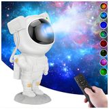 Astronot Galaxy Projektörü Gece Lambası, 8 Farklı Nebula Yansıtma Modu, Yıldız Modlu Gökyüzü Projeksiyonu, Uzaktan Kumandalı Kullanım, Çocuklar ve Yetişkinler İçin Astronot Yıldız Projektörü