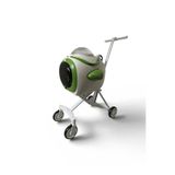 Astronot Model Fanlı Evcil Hayvan Taşıma Arabası P50-B - Beyaz Yeşil ST04843