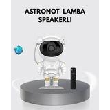 Astronot Şekilli Galaxy Projeksiyon Lambası Nebula Efektli Dekoratif Lamba - Renkli