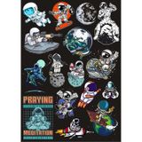 Astronot Sticker Set 11 17 Parça Telefon, Tablet, Defter, Laptop Sticker