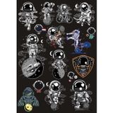 Astronot Sticker Set 14 20 Parça Telefon, Tablet, Defter, Laptop Sticker