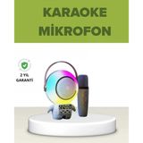 Astronot Tasarımlı Bluetooth Speaker Ve Kablosuz Mikrofon Karaoke Seti P96332s2961
