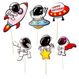 Astronot Uzay Teması 6 lı Kürdan