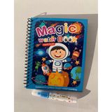 Astronot Ve Uzay Magic Book Eğitici İngilizce Sihirli Boyama Kitabı Su Kalemi Water Painting Mavi
