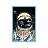 Astronot ve Uzay Temalı Tasarım Kart – Hediye Not Kartı ve Kartpostal | 10x15 cm