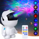 Astronot yıldız projektör, bulutsulu Galaxy projektör, tavan lambası, 8 modlu, astronot, yıldızlı gece lambası, çocuklar için uzaktan hediye, yetişkinler için yatak odası, Noel, doğum günleri