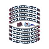 ASTUNİNG Continental Motosiklet Ve Otomobil Lastik Yazısı Kabartma Sticker Yapıştırma 8 Adet Set Astsyn020