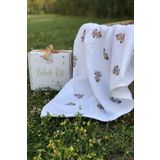 Asu Baby&kids Vintage Ayı Organik 4 Kat Müslin Battaniye