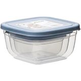 Asude ASD057 Maya Kare 3'lü Kırmızı 500-900-1500 ml Saklama Kabı Seti