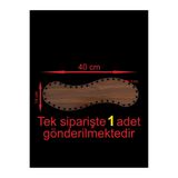 ASUDE HEDİYELİK Ahşap Ceviz 40x14 Cm 1 Ad Bambu Tepsi Örgü Plakası Supla Delikli Altlık Tığ Taban Işi Sepet Tabanı