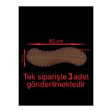 ASUDE HEDİYELİK Ahşap Ceviz 40x14 Cm 3 Ad Raddan Bambu Tepsi Örgü Plakası Supla Altlık Tığ Taban Işi Sepet Tabanı