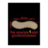 ASUDE HEDİYELİK Ahşap Krem 40x14 Cm 1 Ad Bambu Tepsi Örgü Plakası Supla Delikli Altlık Tığ Taban Işi Sepet Tabanı-