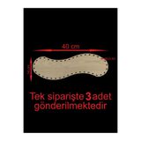 ASUDE HEDİYELİK Ahşap Krem 40x14 Cm 3 Ad Bambu Tepsi Örgü Plakası Supla Delikli Altlık Tığ Taban Işi Sepet Tabanı