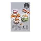 Asude Maya Kare Saklama Kabı Seti 4 Lü (500-900-1500-2400 Ml)