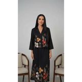 asur boutique Asur Butik Kadın Krem Çiçek Nakışlı Yelek Etek Takım Bohem V Yaka Dokuma 2'li Yazlık Takım