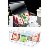 Asur Global.shop Çay Kutusu 6 Bölmeli Kapaklı Poşet Bitki Çayı Saklama Kabı