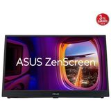 Asus 17.3" IPS Zenscreen Taşınabilir Monitör 1920 x 1080 Çözünürlük 60 Hz Yenileme Hızı - Gümüş - Siyah