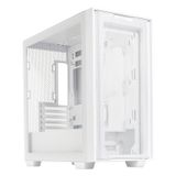 Asus A21 Temperli Cam USB 3.0 mATX Mesh Beyaz Mid Tower Kasa | 360 mm Soğutucu Alanı
