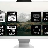 ASUS A3402 i5 1335U 16GB 4TB SSD 23.8" FHD FDOS All In One Bilgisayar & Per4 Bellek