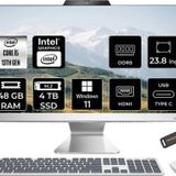 ASUS A3402WVAK i5 1335U 48GB DDR5 4TB SSD Intel Graphics 23.8" FHD W11P Beyaz All in One & PER4