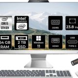 ASUS A3402WVAK i5 1335U 64GB DDR5 2TB SSD Intel Graphics 23.8" FHD W11H Beyaz All in One & PER4