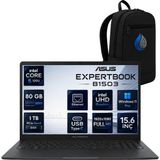 Asus Expertbook B1 Intel Core 5 120U 80 Gb Ddr5 1 Tb Ssd 15.6'' Full Hd Windows 11 Pro Dizüstü Bilgisayar B1503cva-C516512b0drnp30
