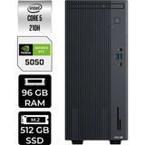 Asus Expertcenter P500MV Core 5 210H RTX 5050 8GB Masaüstü Bilgisayar 96GB RAM 512GB SSD FreeDOS + Per4 USB P500C52108512B0DP497
