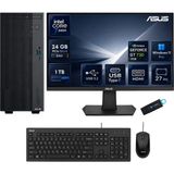 Asus Expertcenter P500MV Core 7 240H 24 GB Ddr5 1 Tb SSD Gt 730 Ekran Kartı Windows 11 Pro Masaüstü Bilgisayar + 27 Inç Asus Monitör Seti P500MVC7GT730RNP06