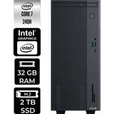 Asus Expertcenter P500MV Core 7 240H Masaüstü Bilgisayar 32GB RAM 2TB SSD FreeDOS + Per4 USB P500C724016512B0DP307