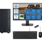 Asus Expertcenter P500MV Intel Core I5-13420H 32GB Ddr5 1tb SSD Freedos 4GB/GT730 100HZ IPS 27" Mon Minitower Masaüstübilgisayar WF5136216512B0DF13+ZETTAUSBBELLEK