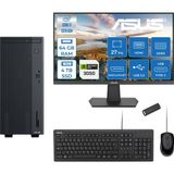 Asus Expertcenter P500MV Intel Core I7-13620H 64GB Ddr5 4tb SSD Freedos 6GB/RTX3050 100HZ IPS 27" Mon Minitower Masaüstü Bilgisayar WM7136216512B0DF25+Zettausbbellek