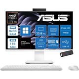 Asus Expertcenter P600 Aio (PM640KA) Amd Ryzen™aı 5 330 Upto 4.5 Ghz 16GB Ddr5 1tb SSD Amd Radeon™ 820M 23.8 Fhd (1920 x 1080)SRGB: 100% WIN11PRO Allınone Bilgisayar PM640KA330P03+ZETTAUSBBELLEK - 1 TB - 16 GB