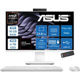 Asus Expertcenter P600 Aio (PM640KA) Amd Ryzen™aı 5 330 Upto 4.5 Ghz 16GB Ddr5 4tb SSD Amd Radeon™ 820M 23.8 Fhd (1920 x 1080)SRGB: 100% Freedos Allınone Bilgisayar PM640KA330F05+ZETTAUSBBELLEK - 4 TB - 16 GB