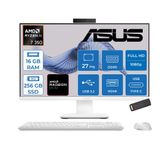 Asus Expertcenter P600 Aio (Pm670ka) Amd Ryzen™Aı 7 350 Upto 5.0Ghz 16Gb Ddr5 256Gb Ssd Amd Radeon™ 860M 27"Fhd (1920 X 1080)Srgb: 100% Freedos Allınone Bilgisayar Pm670ka350f01+Zettausbbellek