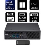 Asus Expertcenter PB64 Core Ultra 5 225 32GB Ram 2tb SSD WIN11 Pro PB64-B50060MHP419 Mini Masaüstü Bilgisayar + Per4 USB Bellek - Windows 11 Pro