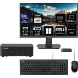 Asus Expertcenter Pb64 Core Ultra 5 225 8Gb Ram 4Tb Ssd 23.8" Full Hd Monitör Win11 Home Pb64-B50060Mhp555 Mini Masaüstü Bilgisayar + Per4 Usb Bellek